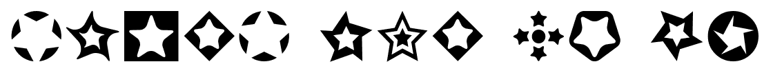 Stars for 3D FX font